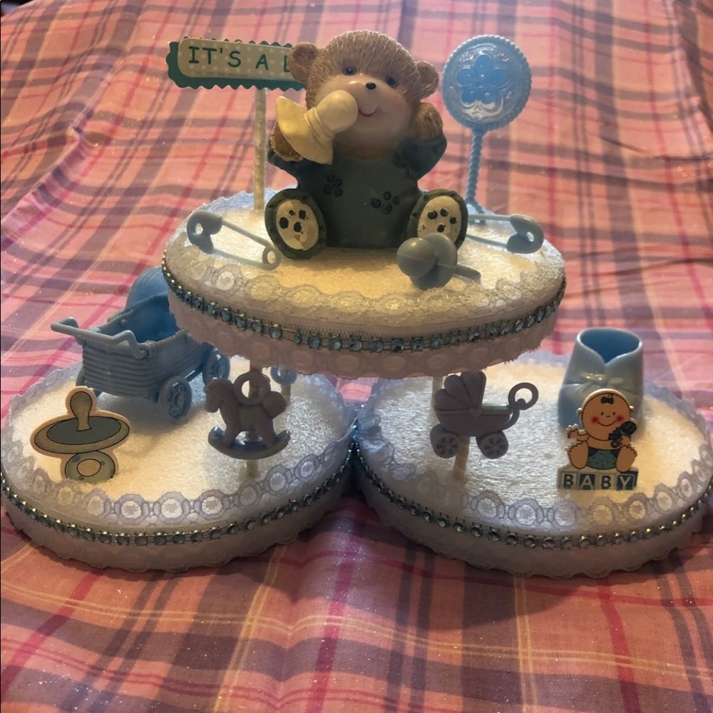 It's a boy baby shower decoration